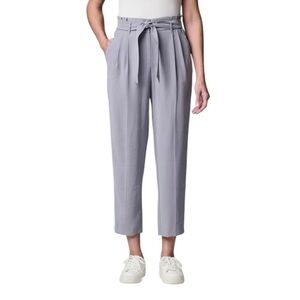Women's Simply Vera Vera Wang Paperbag Waist Trouser Pants Gray Size L #1469